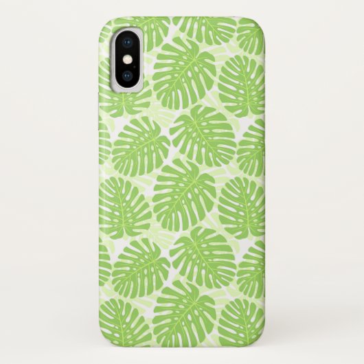 Bladeren van tropisch Plant - Monstera Pattern Case-Mate iPhone Case (Achterkant)