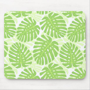 Bladeren van tropisch Plant - Monstera Pattern Muismat