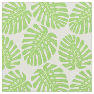 Bladeren van tropisch Plant - Monstera Pattern Stof