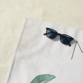 Bladeren Waterverf Eucalypt Beak Beak Strandlaken (In situ)