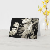 Bladeren [Wenskaart] Kaart (Gele Bloem)