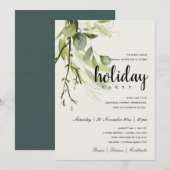 BLADERIG GROEN GOUD LOOFWERK BEDRIJFSFEestJE Kaart (Voorkant / Achterkant)