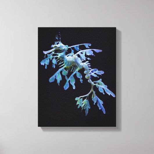 Bladerig Zee Dragon Wrapped Canvas Print (Voorkant)