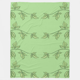 Bladerige achtergrond fleece deken