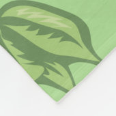 Bladerige achtergrond fleece deken (Hoek)