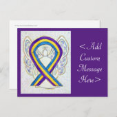 Bladerkanker Briefkaart Ribbon Angel (Voorkant / Achterkant)