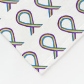 Bladerkanker - Koolstoftapers Fleece Deken (Hoek)