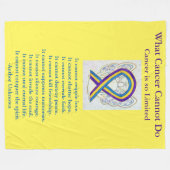 Bladerkanker - Koolstoftapers Fleece Deken (Voorkant (Horizontaal))