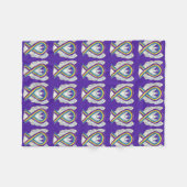 Bladerkanker - Koolstoftapers Fleece Deken (Voorkant (Horizontaal))