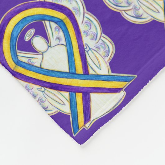 Bladerkanker - Koolstoftapers Fleece Deken (Hoek)