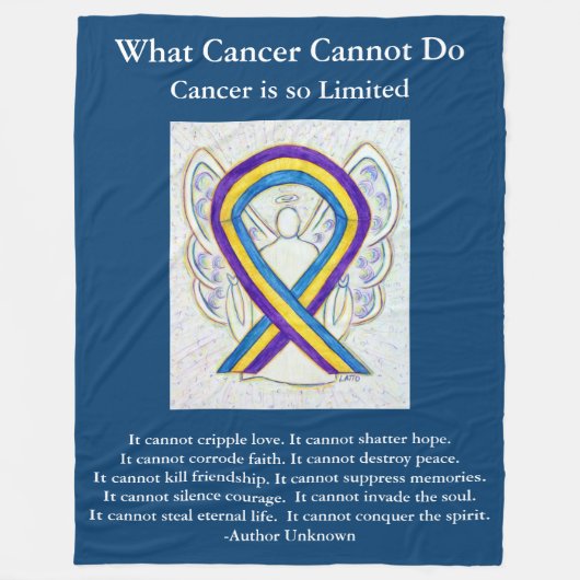 Bladerkanker - Kunststof chemogebak Fleece Deken (Voorkant)