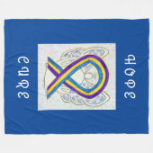 Bladerkanker - Kunststof chemogebak Fleece Deken (Voorkant (Horizontaal))