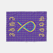 Bladerkanker - Lintstof-chemogebak Fleece Deken (Voorkant (Horizontaal))