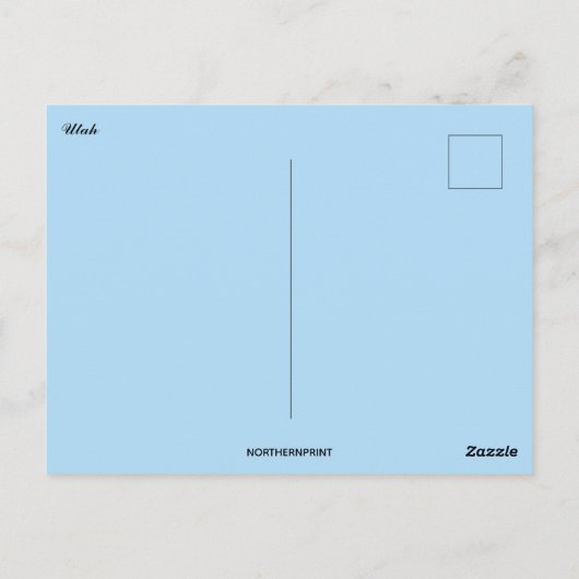 Bladerloze Boom in Utah Briefkaart (Achterkant)