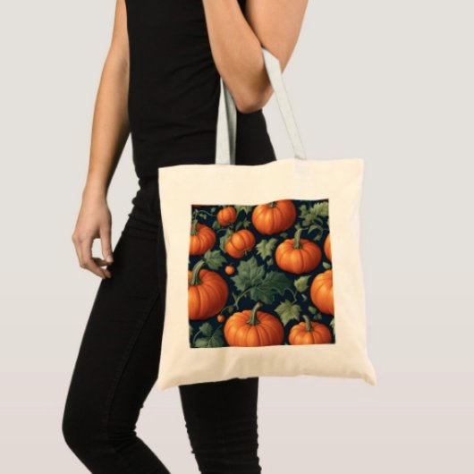 Bladerrijke Pompoen Patch Tote Bag