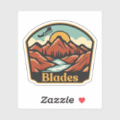 Blades, Delaware Sticker (Vel)