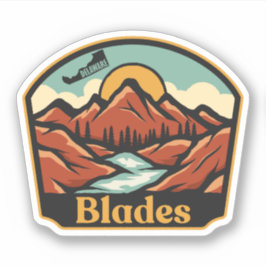 Blades, Delaware Sticker