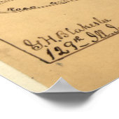 Bladgebergte, winterkwartier 1864 poster (Hoek)