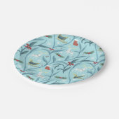 Bladgroen rendier Kerstpatroon Papieren Bordje (Gekanteld)