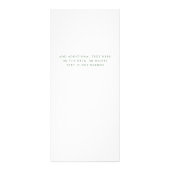 Bladgroen Waterverf Lijst | Salon prijslijst Reclamekaart (Achterkant)