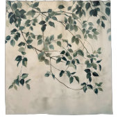 Bladhangende takken Douchegordijn (Voorkant)