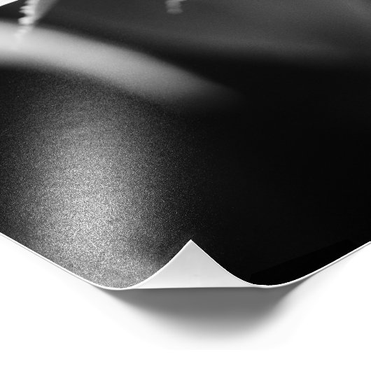 Bladkruisen (B&W) Foto Afdruk (Hoek)