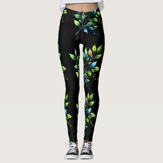 Bladkunst Leggings