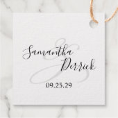 Bladmonogram Bedankjes Labels (Achterkant)