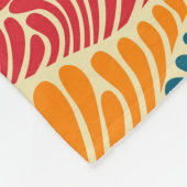 bladmozaïek fleece deken (Hoek)