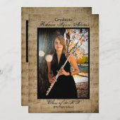 Bladmuziek met Foto's - Afstuderen Aankondiging (Voorkant / Achterkant)