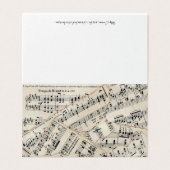 Bladmuziek Papier Collage Kaart (Buitenkant ongevouwen)