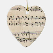  Bladmuziek Score Opmerkingen Keramisch Ornament (Rechts)