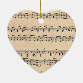  Bladmuziek Score Opmerkingen Keramisch Ornament (Achterkant)