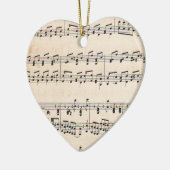  Bladmuziek Score Opmerkingen Keramisch Ornament (Links)