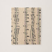 Bladmuziek Score Opmerkingen Legpuzzel (Verticaal)