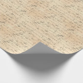 Bladmuziek Treble Clef Oud papier Schattige Modern (Hoek)