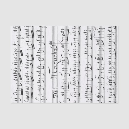 Bladmuziek uit het verleden tissuepapier (Voorkant)