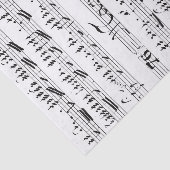 Bladmuziek uit het verleden tissuepapier (Detail)
