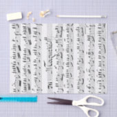 Bladmuziek uit het verleden tissuepapier (Craft)