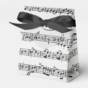 Bladmuziek voor piano recital bedankdoosjes