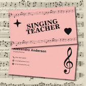 Bladmuziek - Zangleraar Visitekaartje