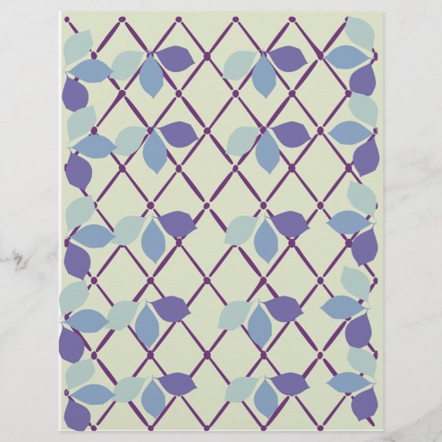 Bladontwerp scrapbookpapier (Voorkant)