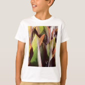 bladpatroon botanisch thema t-shirt (Voorkant)