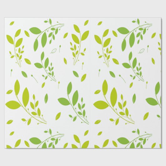 bladpatroon cadeaupapier (Vlak)