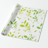 bladpatroon cadeaupapier (Uitgerold)