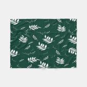 bladpatroon fleece deken (Voorkant (Horizontaal))