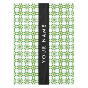 Bladpatroon, Groene bladeren, Jouw naam Tafelkleed