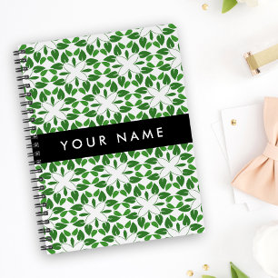 Bladpatroon, Groene Bladeren, Uw Naam Planner