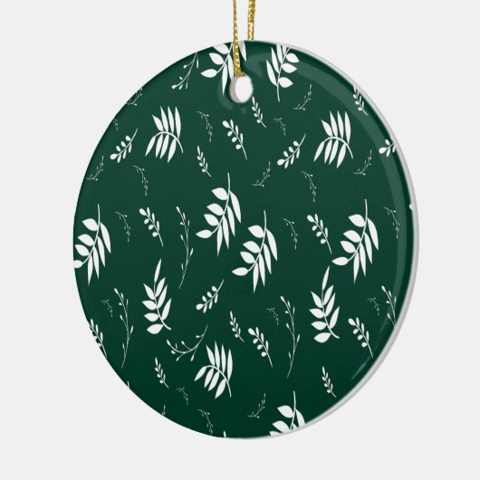 bladpatroon keramisch ornament (Links)