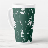 bladpatroon latte mok (Linkerhoek)